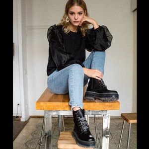 Akira Organza Sleeve Size S Black